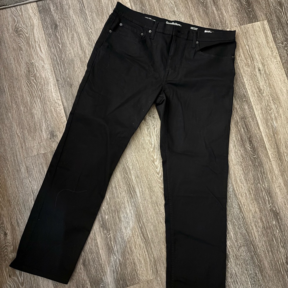 Goodfellow & Co Men's Black Total Flex Straight Fit Jeans Sz 38X30